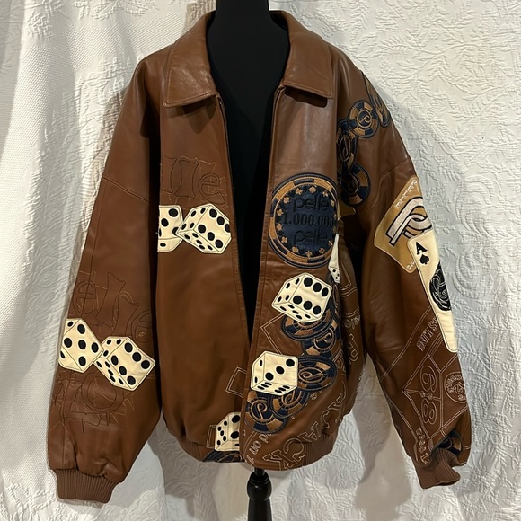 Vintage Designer‎ Pelle Pelle leather jacket size 58